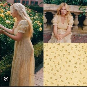 Christy Dawn Yellow Floral Maxi Dress